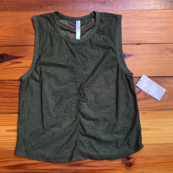 Sage Collective Thyme Mesh Top, NWT, M - Picture 3 of 12